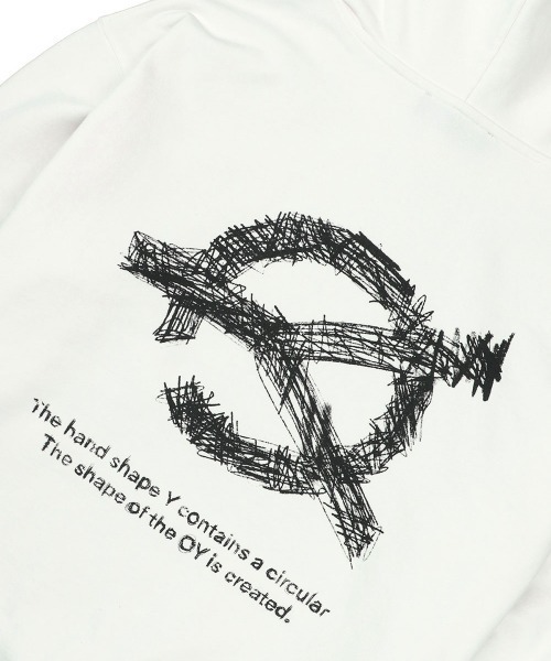 OY SKETCH LOGO HOODIE-BLACK OYパーカー OY（オーワイ）の「『OY/オーワイ』SKETCH LOGO HOODIE/スケッチ
