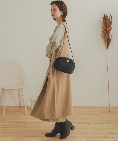 SENSE OF PLACE by URBAN RESEARCH（センスオブプレイスバイアーバンリサーチ）の「Vネックジャンパースカート（ジャンパースカート・レディース・ベージュ/ブラック・ONE）」の12枚目の写真