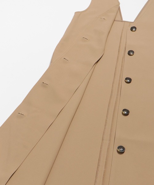 SENSE OF PLACE by URBAN RESEARCH（センスオブプレイスバイアーバンリサーチ）の「Vネックジャンパースカート（ジャンパースカート・レディース・ベージュ/ブラック・ONE）」の19枚目の写真