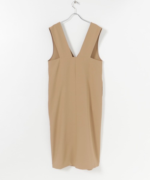 SENSE OF PLACE by URBAN RESEARCH（センスオブプレイスバイアーバンリサーチ）の「Vネックジャンパースカート（ジャンパースカート・レディース・ベージュ/ブラック・ONE）」の20枚目の写真