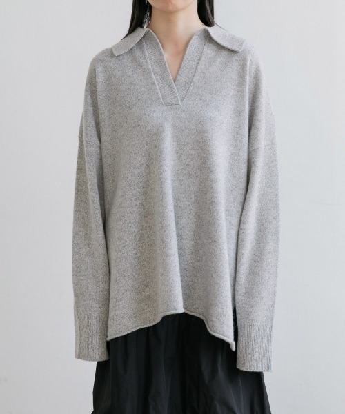 yuw(ユウ)の「SKIPPER PULLOVER 217973(ニット/セーター・レディース・ブラック/グレー/ブルー/ピンク・FREE)」の5枚目の写真