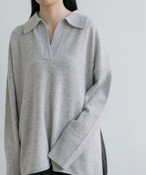 yuw(ユウ)の「SKIPPER PULLOVER 217973(ニット/セーター・レディース・ブラック/グレー/ブルー/ピンク・FREE)」の13枚目の写真