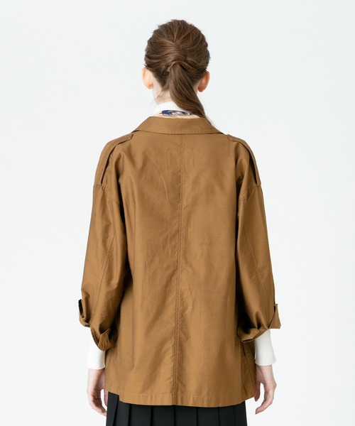 allureville（アルアバイル）の「コットンバックサテンCPOジャケット（ミリタリージャケット・レディース・カーキ/ベージュ・2）」の15枚目の写真