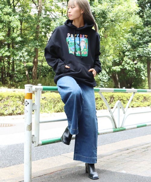 RASSVET / PACCBET(ラスベート)の「PACCBET/ラスベート MENS COTTON WORLDPEACHE HOODIE グラフィック ブランドロゴ オーバーサイズフーディー(パーカー・メンズ・ブラック・M/L/XL)」の12枚目の写真