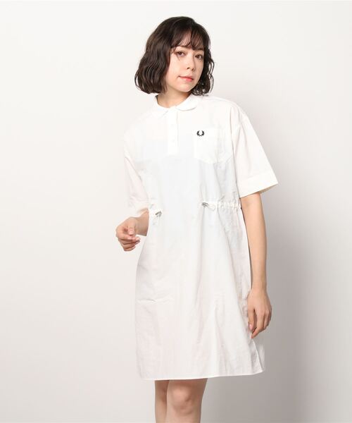 Gathered Shirt Waist Shirt Dress ワンピース Waist ワンピース Fred Perry フレッドペリー のファッション Gathered Shirt Waist Shirt Dress ワンピース Waist ワンピース Fred Perry フレッドペリー のファッション