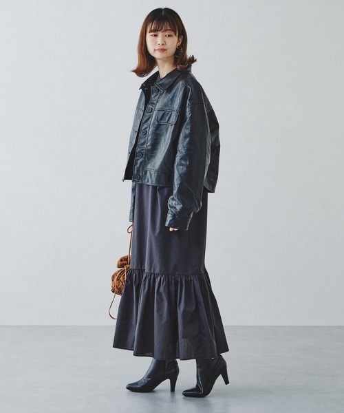 ORiental TRaffic（オリエンタルトラフィック）の「ポインテッドトゥベルトブーツ/11413（ブーツ・レディース・ホワイト/ブラック/ベージュ・LL/S/M/L）」の4枚目の写真