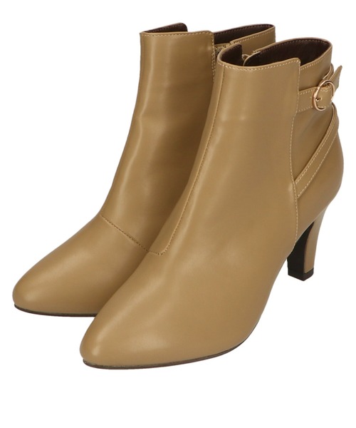 ORiental TRaffic（オリエンタルトラフィック）の「ポインテッドトゥベルトブーツ/11413（ブーツ・レディース・ホワイト/ブラック/ベージュ・LL/S/M/L）」の7枚目の写真