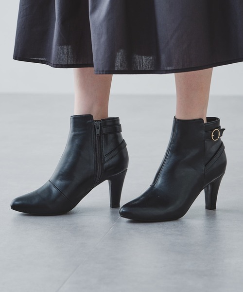 ORiental TRaffic（オリエンタルトラフィック）の「ポインテッドトゥベルトブーツ/11413（ブーツ・レディース・ホワイト/ブラック/ベージュ・LL/S/M/L）」の20枚目の写真