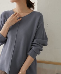 URBAN RESEARCH DOORS | ミラノリブワイドVネックプルオーバー(ニット/セーター)