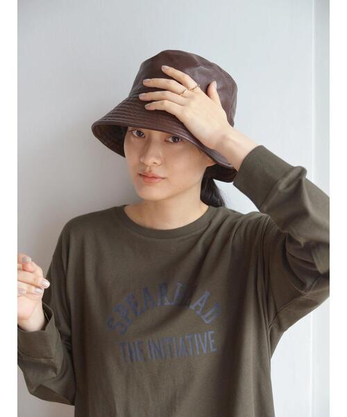 AMERICAN HOLIC(アメリカンホリック)の「合皮バケットハット(ハット・レディース・アイボリー/ブラウン/ブラック・FREE)」の12枚目の写真