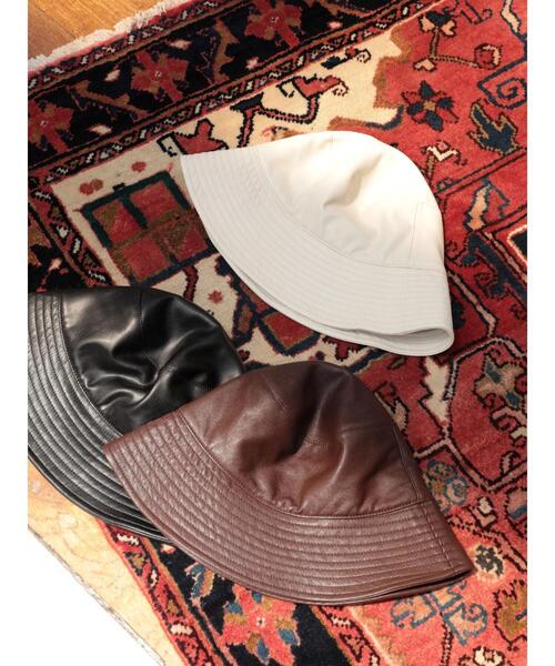 AMERICAN HOLIC(アメリカンホリック)の「合皮バケットハット(ハット・レディース・アイボリー/ブラウン/ブラック・FREE)」の13枚目の写真