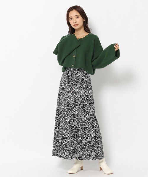 mysty woman（ミスティウーマン）の「小花マーメイドスカート 239177（スカート・レディース・ブラック/ブラウン/アイボリー・FREE）」の21枚目の写真
