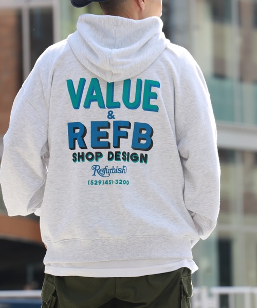 BACK NUMBER（バックナンバー）の「【BACK NUMBER】「RefurBish」 スウェットパーカー（パーカー・メンズ・ブラック/サックスブルー/ライトグレー・S/L/M/XL）」の7枚目の写真
