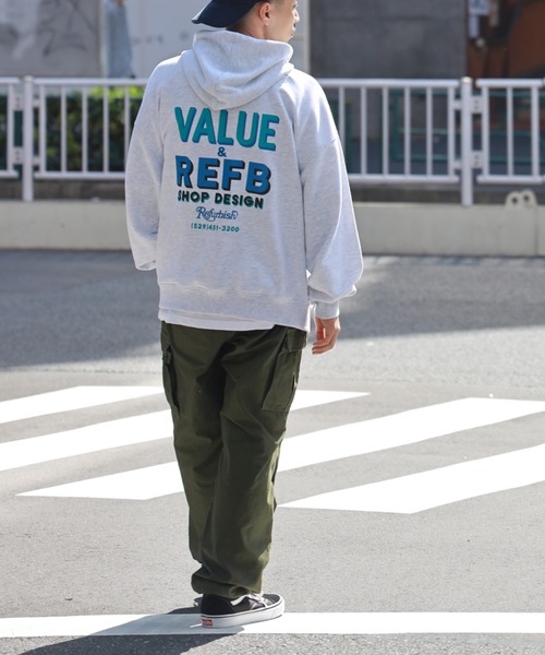 BACK NUMBER（バックナンバー）の「【BACK NUMBER】「RefurBish」 スウェットパーカー（パーカー・メンズ・ブラック/サックスブルー/ライトグレー・S/L/M/XL）」の8枚目の写真