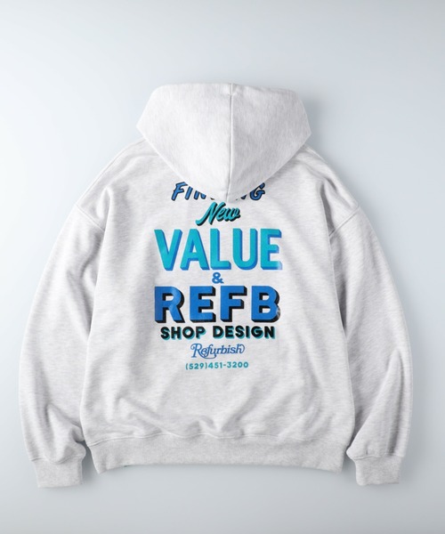 BACK NUMBER（バックナンバー）の「【BACK NUMBER】「RefurBish」 スウェットパーカー（パーカー・メンズ・ブラック/サックスブルー/ライトグレー・S/L/M/XL）」の18枚目の写真