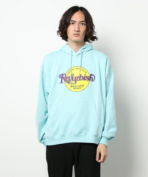 BACK NUMBER（バックナンバー）の「【BACK NUMBER】「RefurBish」 スウェットパーカー（パーカー・メンズ・ブラック/サックスブルー/ライトグレー・S/L/M/XL）」の12枚目の写真