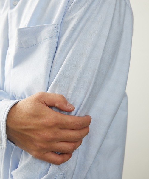 ポ*ー様 UNUSED ビッグシルエットシャツ　サイズ3 ビッグシルエット シャツ 長袖 メンズ 無地 シンプル 大きい