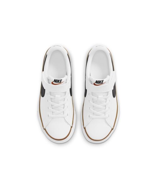 NIKE(ナイキ)の「ナイキ コート レガシー キッズシューズ / Nike Court Legacy Little Kids' Shoes(スニーカー・キッズ・ホワイト/ホワイト系その他2/ホワイト系その他3/ホワイト系その他4/ホワイト系その他5/ホワイト系その他6/ホワイト系その他7・19/20/21/21.5/17/22/18/17.5/19.5/18.5/16.5/20.5)」の10枚目の写真