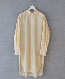 lautreamont BLEUBLANC | <lautreamont BLEUBLANC>タイプライタースリットロングシャツ≪洗濯機で洗える≫(シャツ/ブラウス)