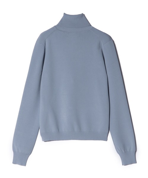 UMA ESTNATION（ユマエストネーション）の「UMA ESTNATION / タートルネックニット（ニット/セーター・レディース・スカイブルー/ダークブラウン/キャメル・FREE）」の4枚目の写真