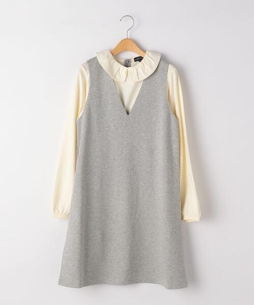 商品詳細 Tj エリフリル ポンチワンピース 140cm 150cm Green Label Relaxing グリーンレーベル リラクシング 公式通販