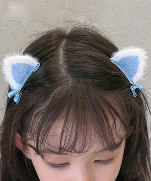 juweel（ユウェル）の「猫耳ヘアピン（ヘアピン・レディース・ブルー/パープル/イエロー/ピンク/オレンジ・FREE）」の6枚目の写真