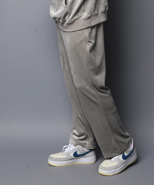 GALLIS ADDICTION（ガリスアディクション）の「GA FUR-VELOR PANTS/ベロア イージーパンツ（スウェットパンツ・メンズ・ブラック/グレー・M/L）」の6枚目の写真
