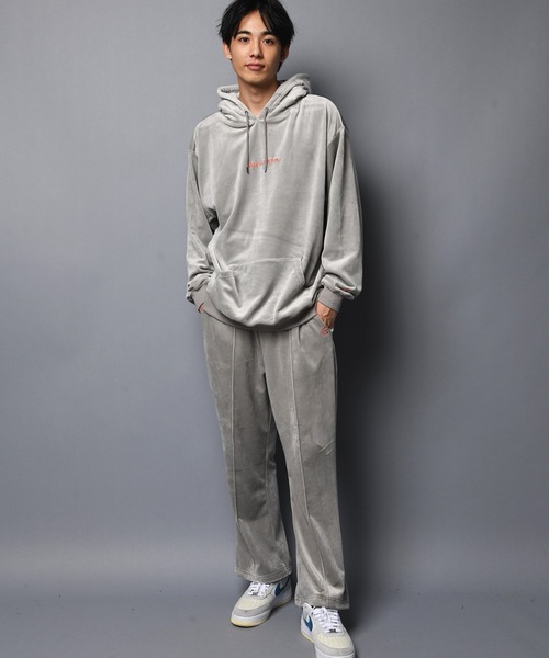 GALLIS ADDICTION（ガリスアディクション）の「GA FUR-VELOR PANTS/ベロア イージーパンツ（スウェットパンツ・メンズ・ブラック/グレー・M/L）」の7枚目の写真