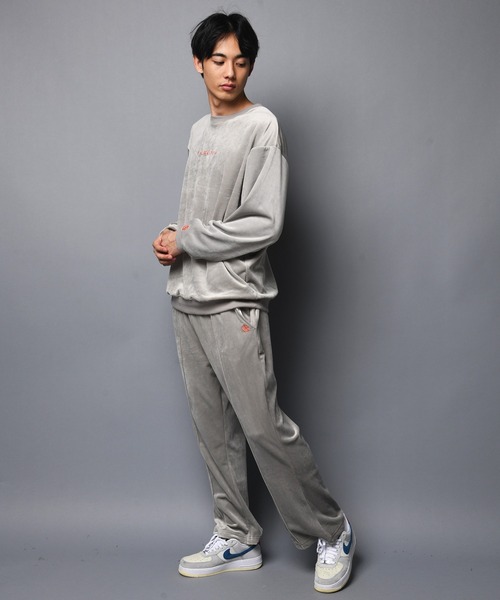 GALLIS ADDICTION（ガリスアディクション）の「GA FUR-VELOR PANTS/ベロア イージーパンツ（スウェットパンツ・メンズ・ブラック/グレー・M/L）」の8枚目の写真