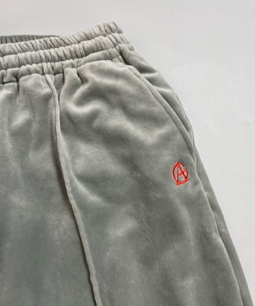 GALLIS ADDICTION（ガリスアディクション）の「GA FUR-VELOR PANTS/ベロア イージーパンツ（スウェットパンツ・メンズ・ブラック/グレー・M/L）」の13枚目の写真