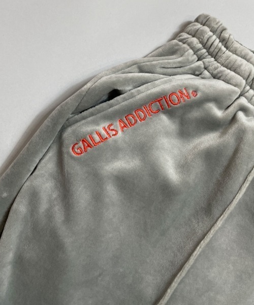 GALLIS ADDICTION（ガリスアディクション）の「GA FUR-VELOR PANTS/ベロア イージーパンツ（スウェットパンツ・メンズ・ブラック/グレー・M/L）」の15枚目の写真