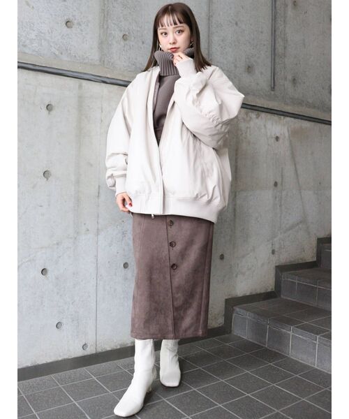 MURUA（ムルーア）の「フェイクレザーMA-1（MA-1）」 - WEAR