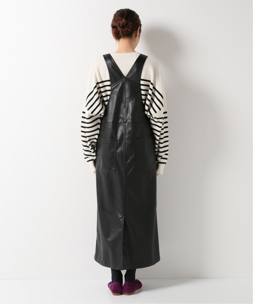 IENA(イエナ)の「フェイクレザージャンスカ(ワンピース・レディース・ブラック/ベージュ系その他・38/36)」の9枚目の写真