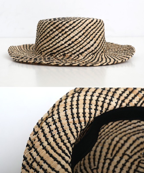 select MOCA（セレクトモカ）の「2022 SS 2WAYワイドリボンカンカン帽（ハット・レディース・ブラック/アイボリー・FREE）」の16枚目の写真