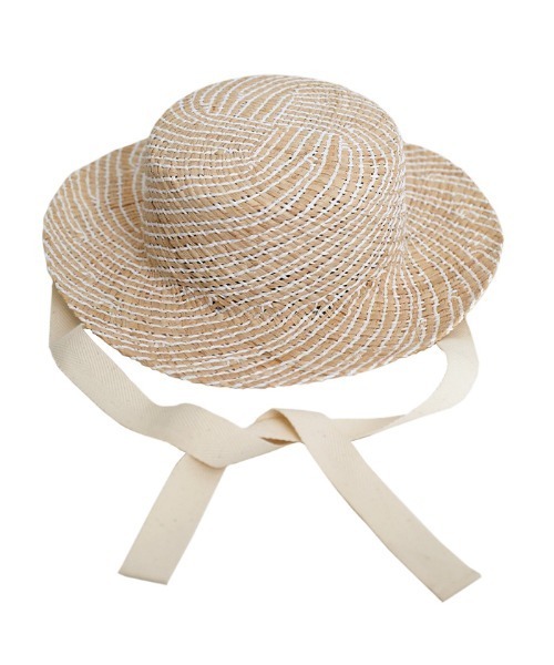 select MOCA（セレクトモカ）の「2022 SS 2WAYワイドリボンカンカン帽（ハット・レディース・ブラック/アイボリー・FREE）」の13枚目の写真