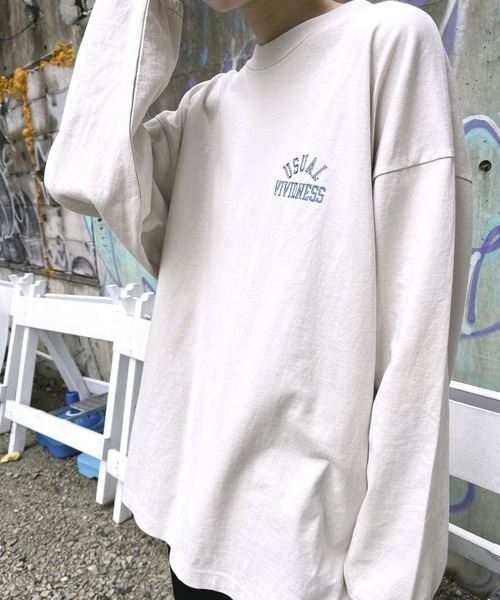 SENSE OF PLACE by URBAN RESEARCH（センスオブプレイスバイアーバンリサーチ）の「【別注】Ryo Kaneyasu×SENSE OF PLACE　ロングTシャツ C（Tシャツ/カットソー・メンズ・ナチュラル・MEDIUM/LARGE）」の8枚目の写真