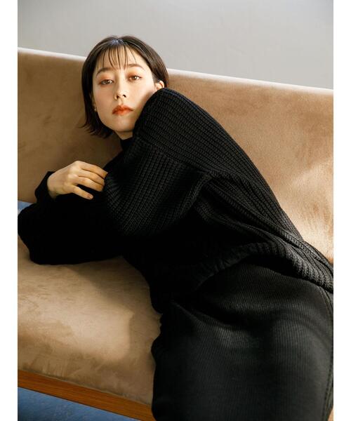 koe（コエ）の「ケーブルニットタイトスカート*（スカート・レディース・ブラック/ベージュ/ブルー/アイボリー・FREE）」の22枚目の写真