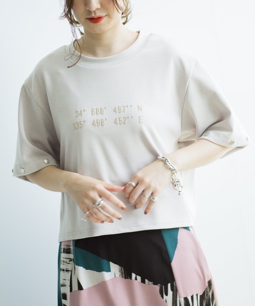 mona Belinda（モナベリンダ）の「袖取り外し2WAYプルオーバー（Tシャツ/カットソー・レディース・チャコールグレー/ベージュ/カーキ・FREE）」の5枚目の写真