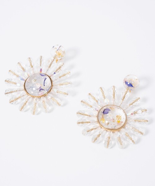 ANEVER（アンエバー）の「フラワー イヤリング（イヤリング・レディース・ホワイト系・F）」の3枚目の写真