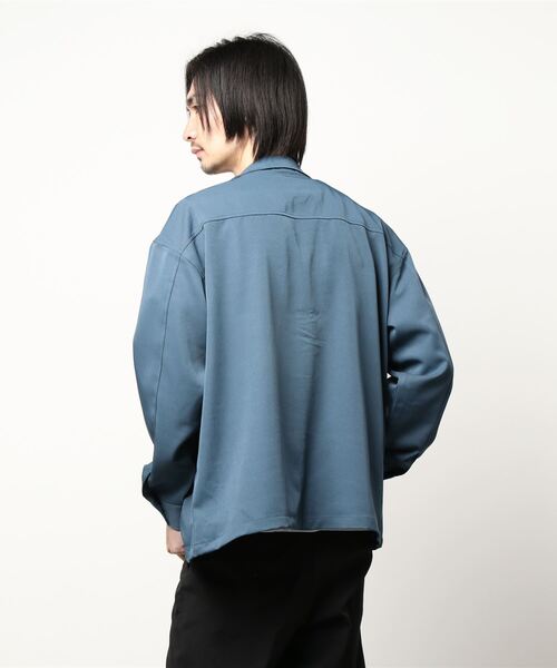 semantic design(セマンティックデザイン)の「【ストレッチ】セマンティックデザイン CPO セットアップ 長袖ルーズシャツ(セットアップパンツございます)(セットアップ・メンズ・ブラック/ブルー/グリーン・MEDIUM/LARGE)」の5枚目の写真