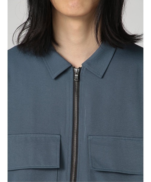 semantic design(セマンティックデザイン)の「【ストレッチ】セマンティックデザイン CPO セットアップ 長袖ルーズシャツ(セットアップパンツございます)(セットアップ・メンズ・ブラック/ブルー/グリーン・MEDIUM/LARGE)」の8枚目の写真