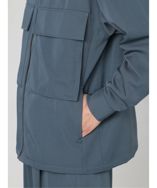 semantic design(セマンティックデザイン)の「【ストレッチ】セマンティックデザイン CPO セットアップ 長袖ルーズシャツ(セットアップパンツございます)(セットアップ・メンズ・ブラック/ブルー/グリーン・MEDIUM/LARGE)」の11枚目の写真