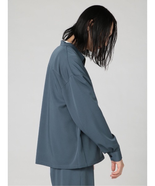 semantic design(セマンティックデザイン)の「【ストレッチ】セマンティックデザイン CPO セットアップ 長袖ルーズシャツ(セットアップパンツございます)(セットアップ・メンズ・ブラック/ブルー/グリーン・MEDIUM/LARGE)」の14枚目の写真