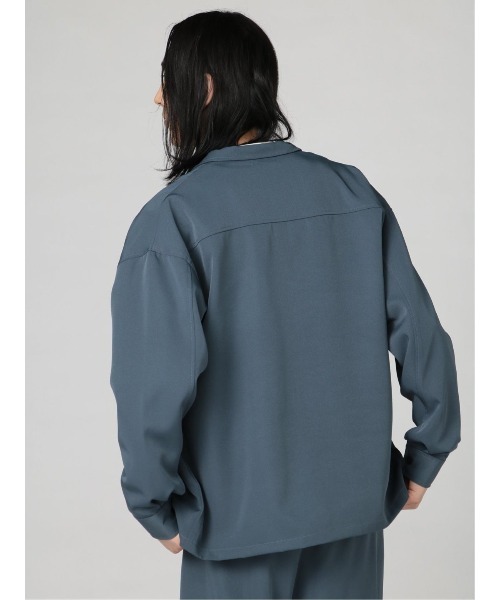 semantic design(セマンティックデザイン)の「【ストレッチ】セマンティックデザイン CPO セットアップ 長袖ルーズシャツ(セットアップパンツございます)(セットアップ・メンズ・ブラック/ブルー/グリーン・MEDIUM/LARGE)」の15枚目の写真