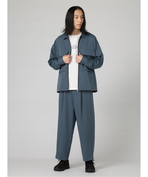 semantic design(セマンティックデザイン)の「【ストレッチ】セマンティックデザイン CPO セットアップ 長袖ルーズシャツ(セットアップパンツございます)(セットアップ・メンズ・ブラック/ブルー/グリーン・MEDIUM/LARGE)」の19枚目の写真