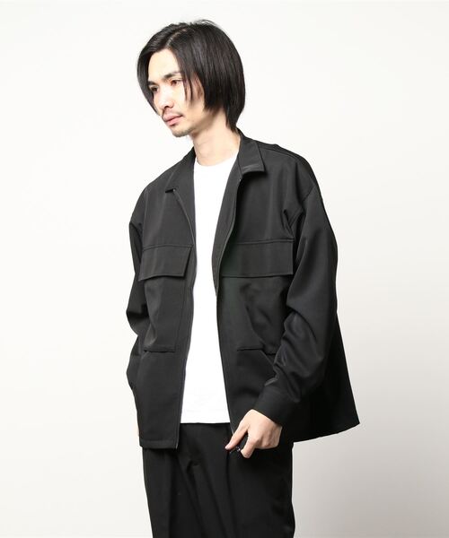 semantic design(セマンティックデザイン)の「【ストレッチ】セマンティックデザイン CPO セットアップ 長袖ルーズシャツ(セットアップパンツございます)(セットアップ・メンズ・ブラック/ブルー/グリーン・MEDIUM/LARGE)」の20枚目の写真