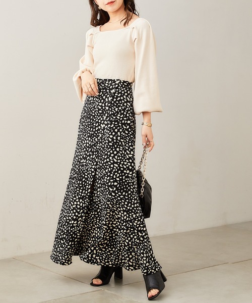 【SALONbyChico限定】バックリボンパワショルニット
