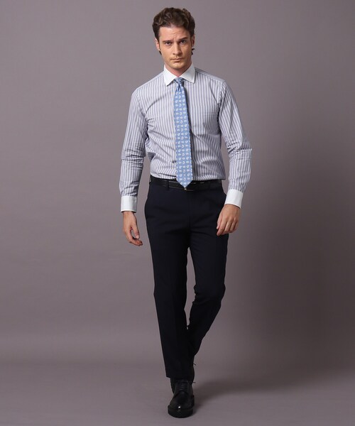 DRESSTERIOR（ドレステリア）の「◆Super100's ドレスパンツ（スーツパンツ・メンズ・ブラック/ダークネイビー・85/76/79/82）」の10枚目の写真