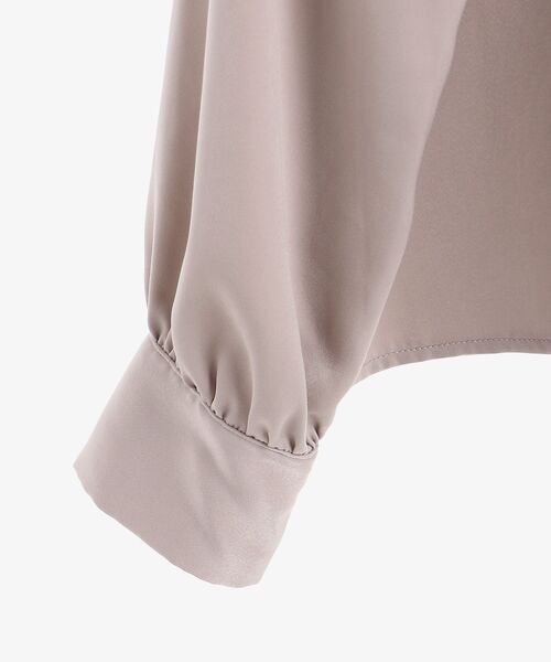 MAJESTIC LEGON(マジェスティックレゴン)の「セーラーカラーサテンブラウス(シャツ/ブラウス・レディース・グレー/アイボリー/ピンクベージュ・MEDIUM)」の22枚目の写真