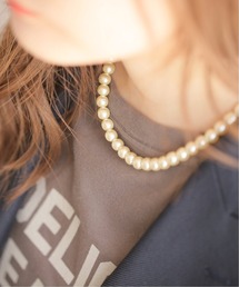 JOURNAL STANDARD relume | 《追加3》RELUME 大粒ガラスパールネックレス40CM◆(ネックレス)